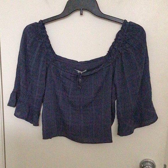 Z Supply Gabriella Top Navy - Picture 5 of 7
